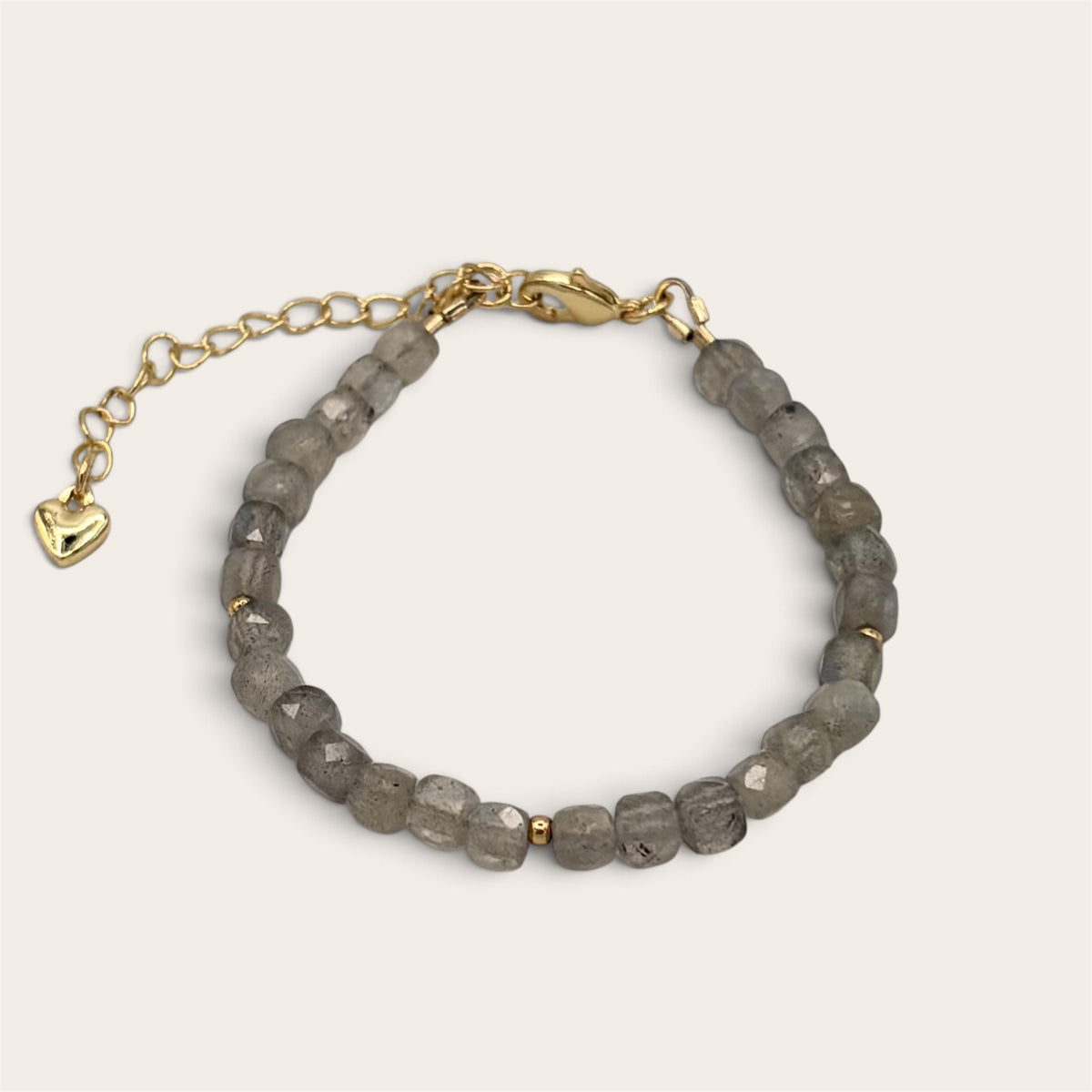 Labradorite & 18k Gold-Filled Gemstone Bracelet