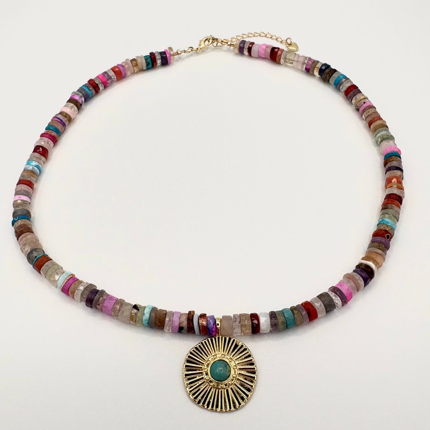 Multi Gemstone & 14k Gold-Filled Necklace