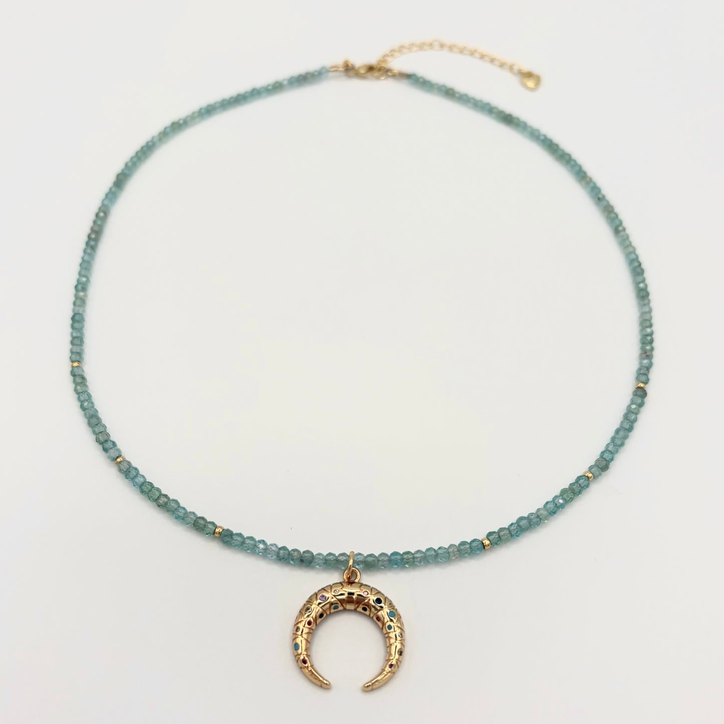 Apatite & 24k Gold-Filled Gemstone Necklace