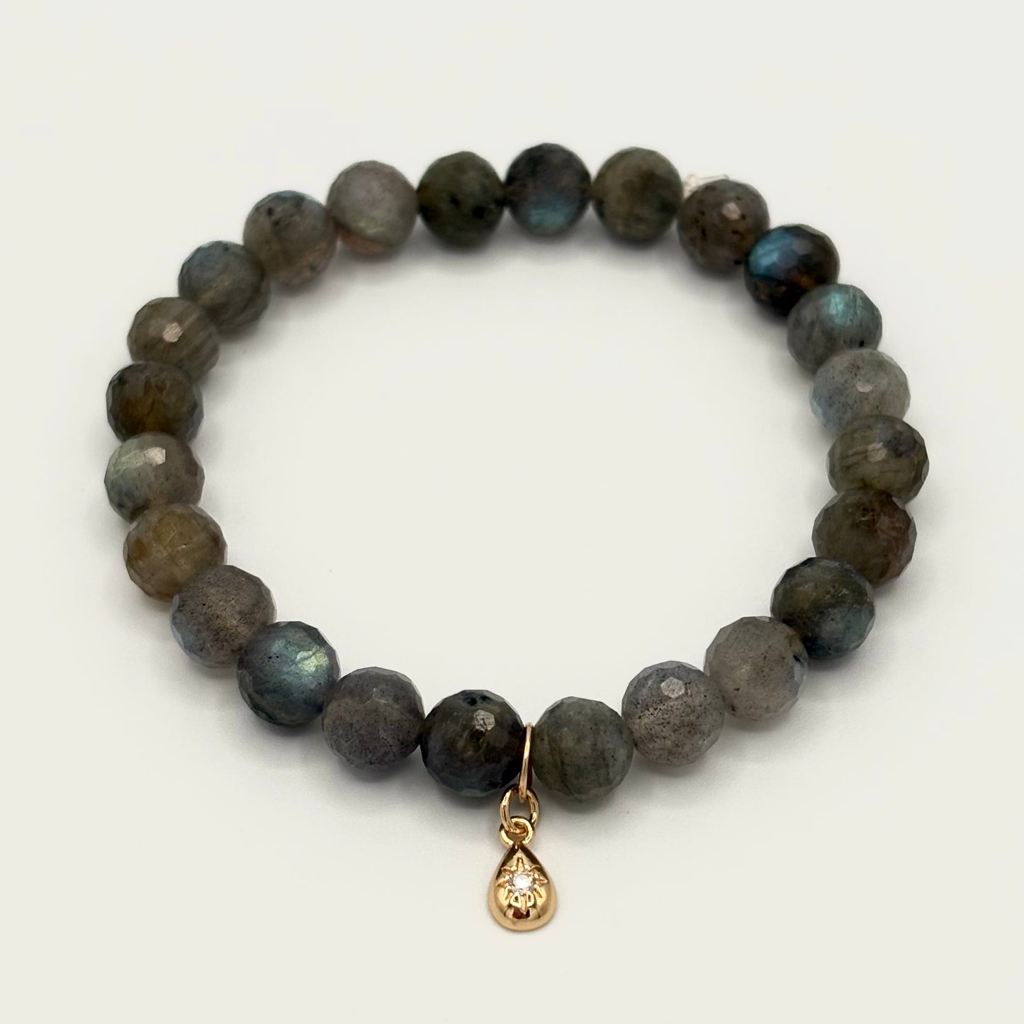 Labradorite & 24k Gold-Filled Celestial Gemstone Bracelet