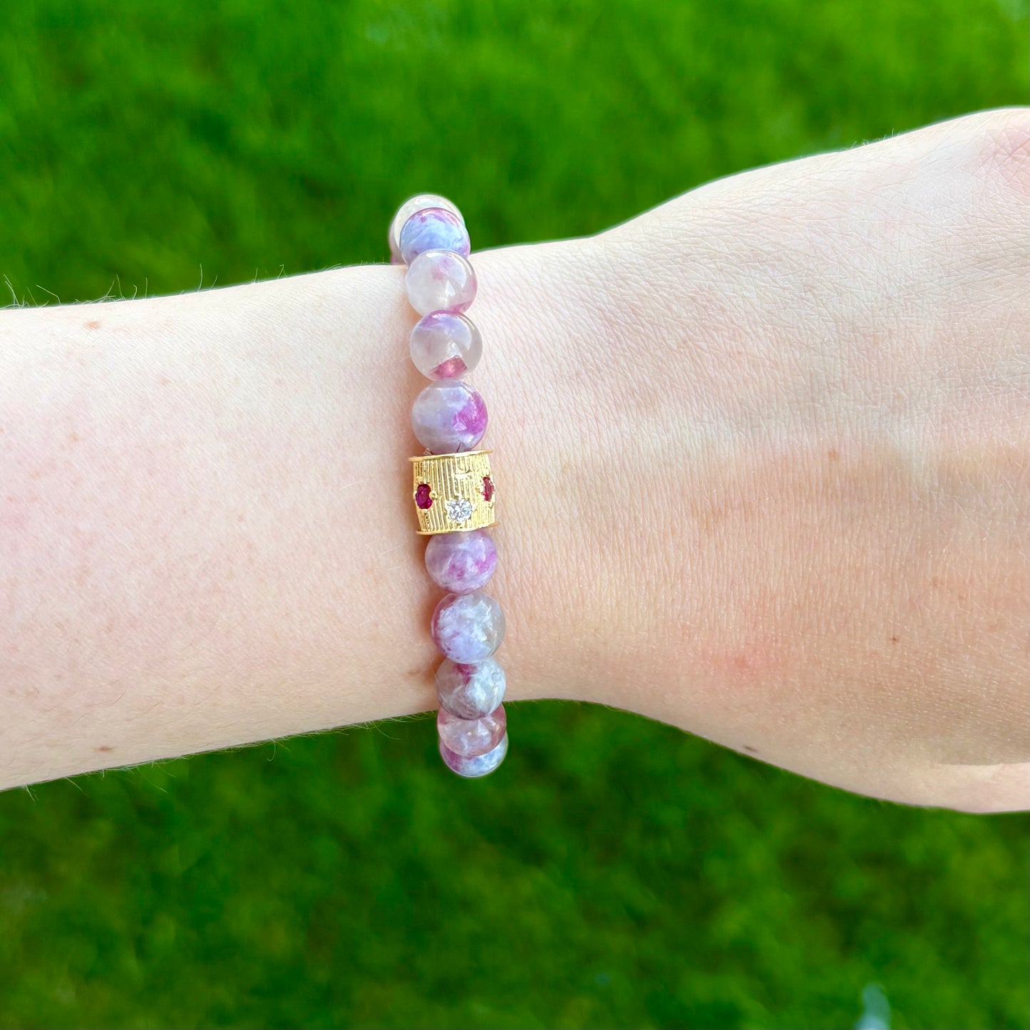 Cosmic Tourmaline Star Bracelet