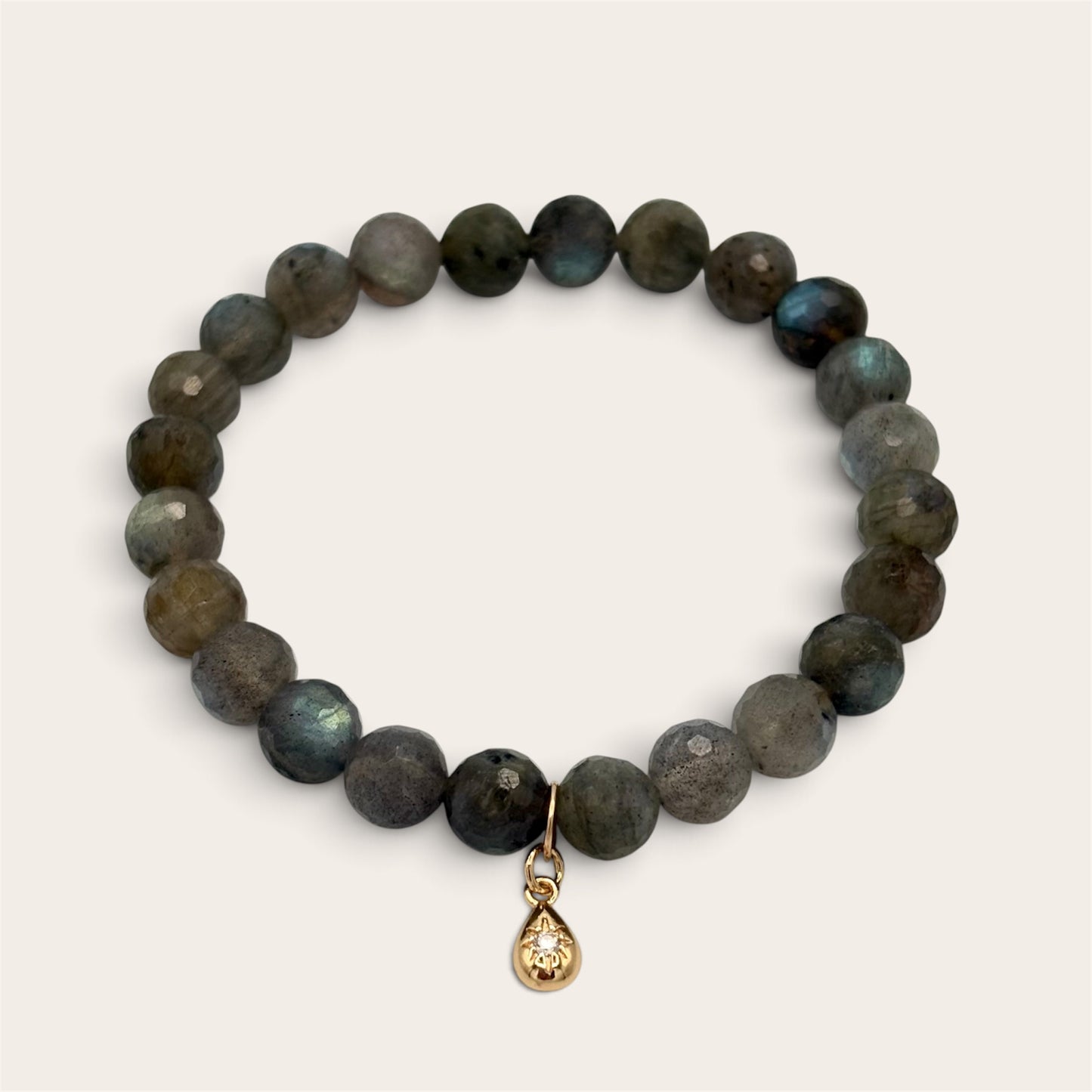Labradorite & 24k Gold-Filled Celestial Gemstone Bracelet