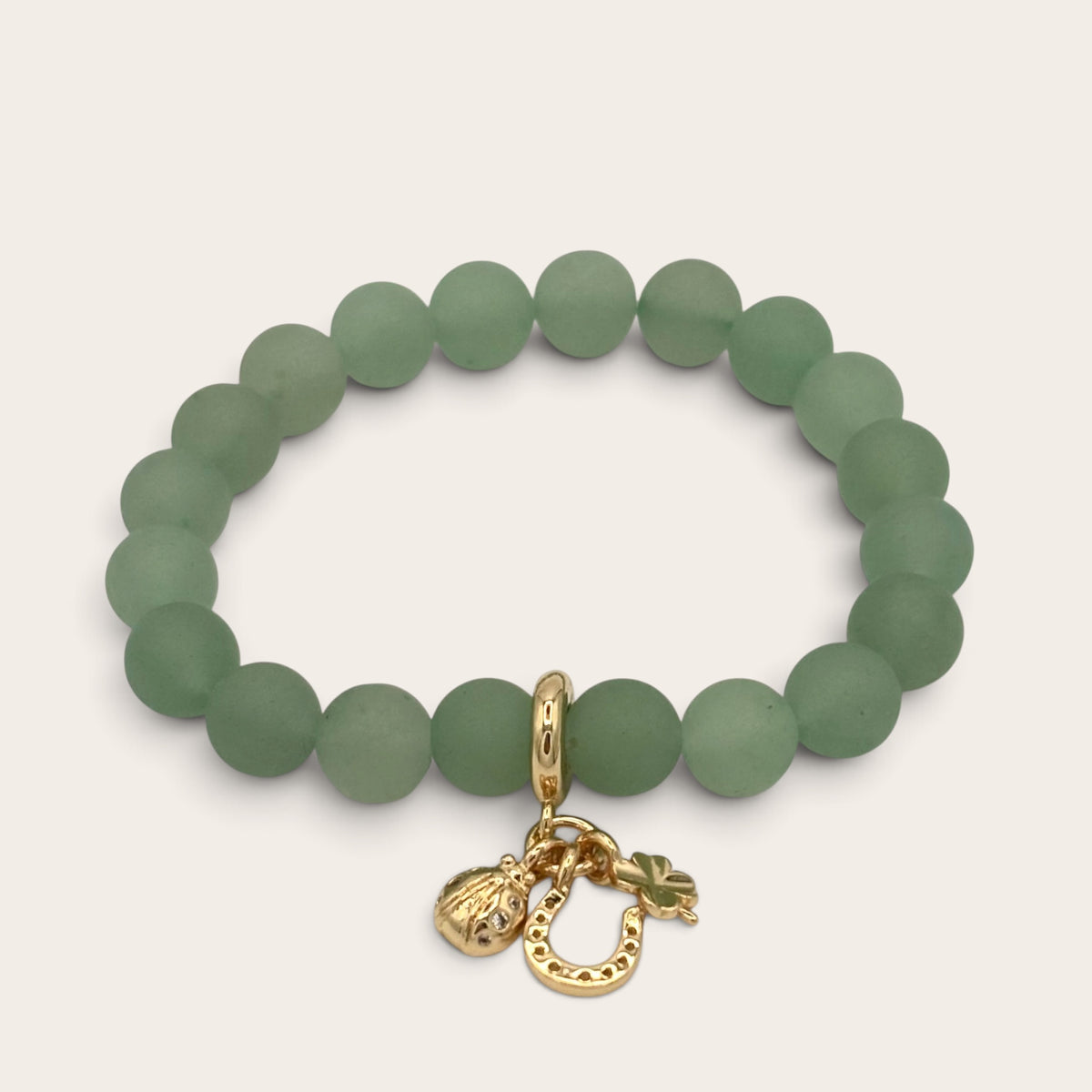 Aventurine & Gold-Filled Luck Kids Stretch Bracelet