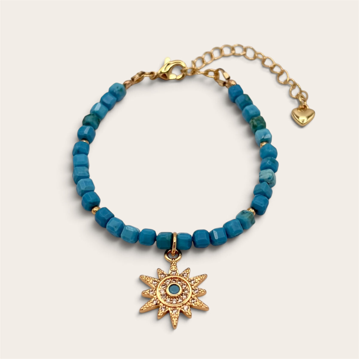 Turquoise & 24k Gold-Filled Bracelet