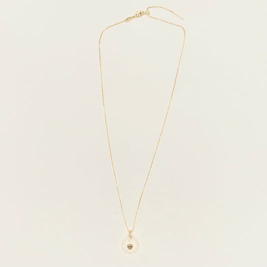 Clear Quartz, CZ & 24k Gold-Filled Necklace