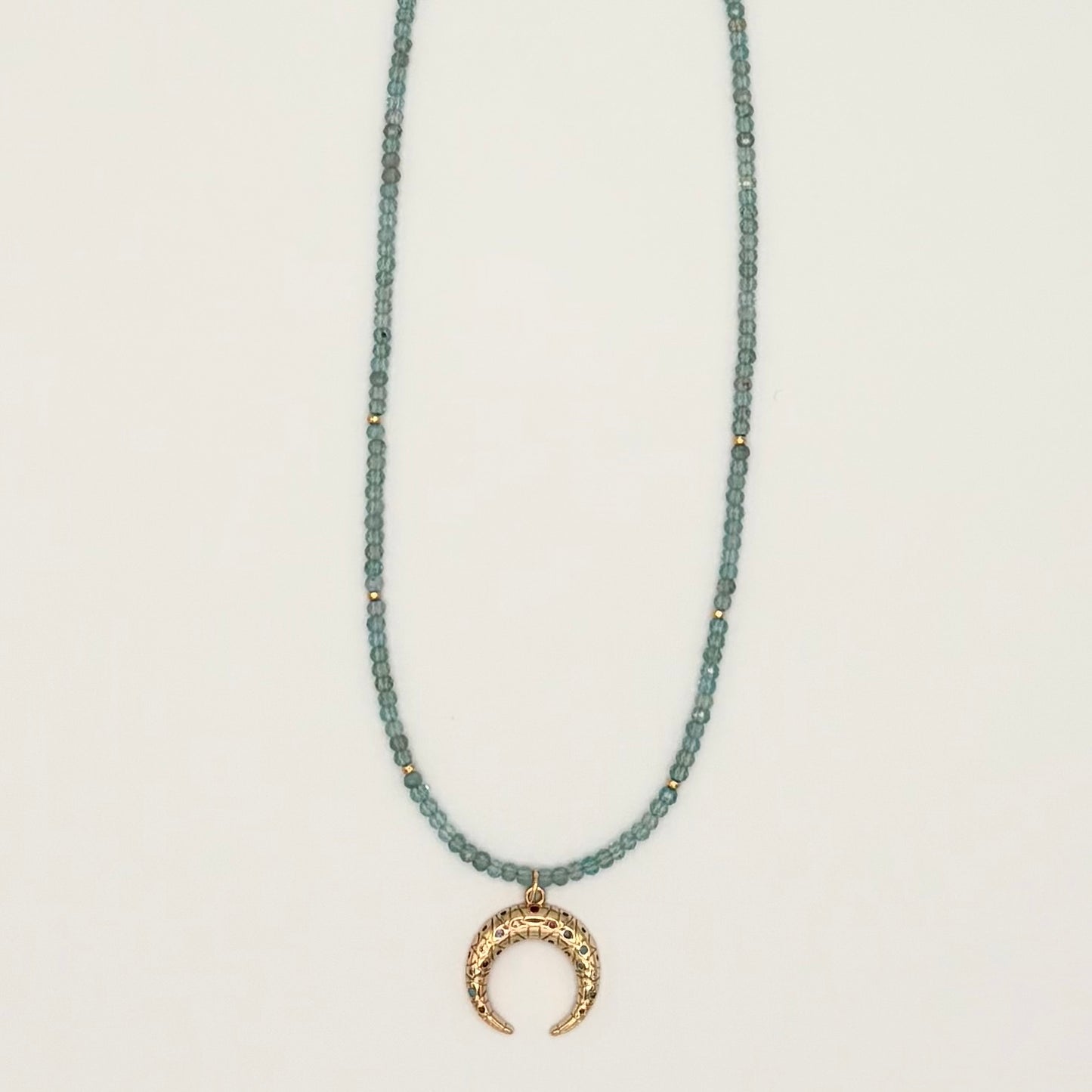 Apatite & 24k Gold-Filled Gemstone Necklace