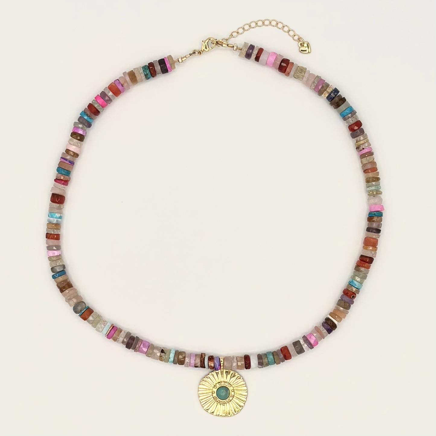 Multi Gemstone & 14k Gold-Filled Necklace