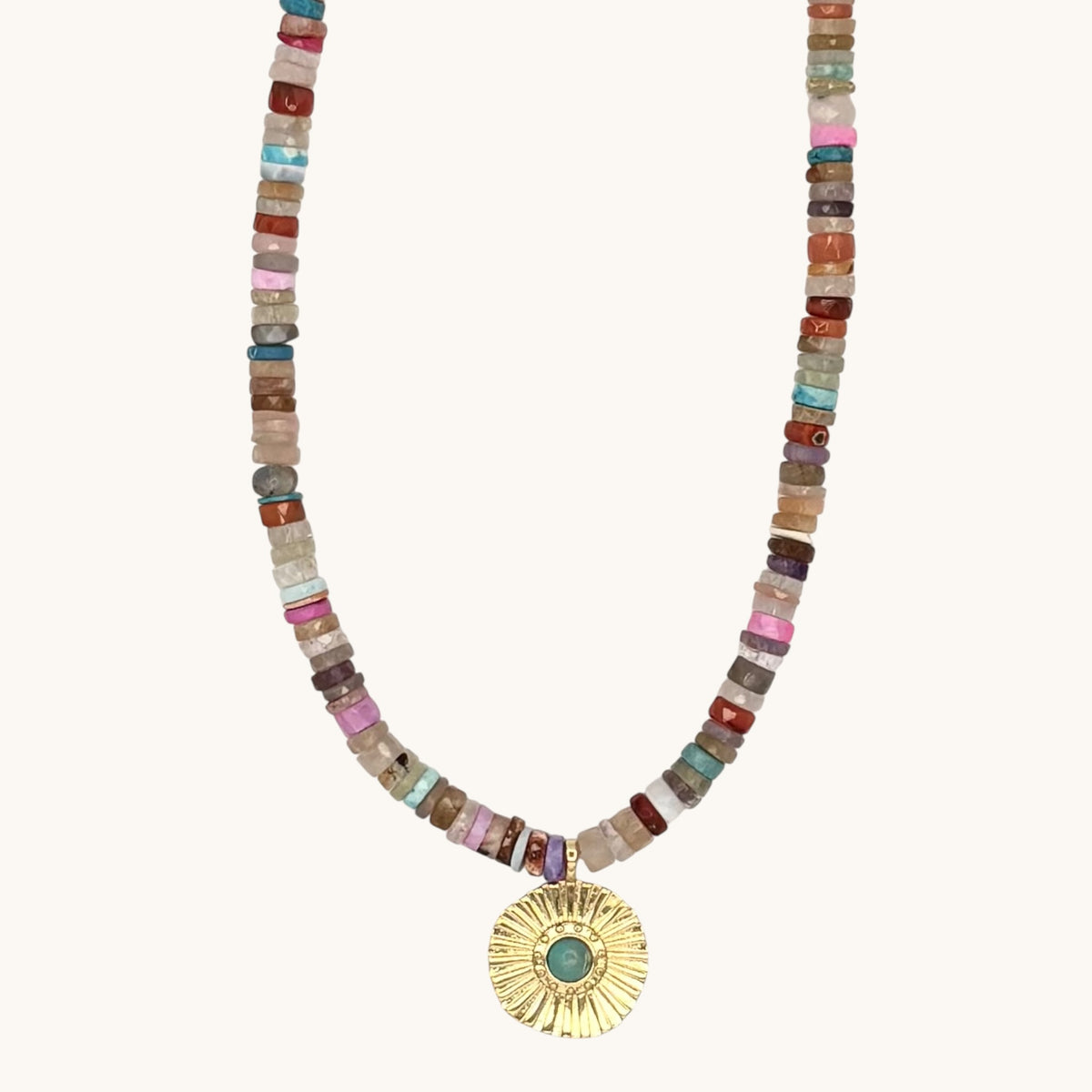 Multi Gemstone & 14k Gold-Filled Necklace