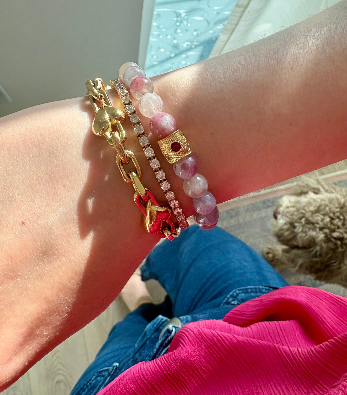 Cosmic Tourmaline Star Bracelet