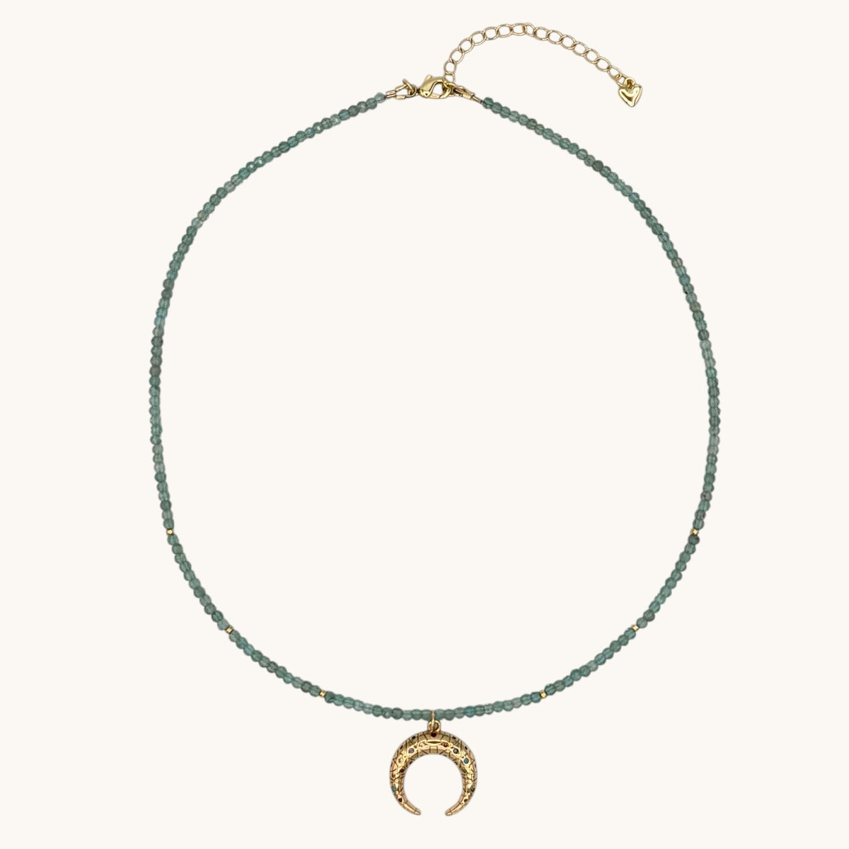 Apatite & 24k Gold-Filled Gemstone Necklace