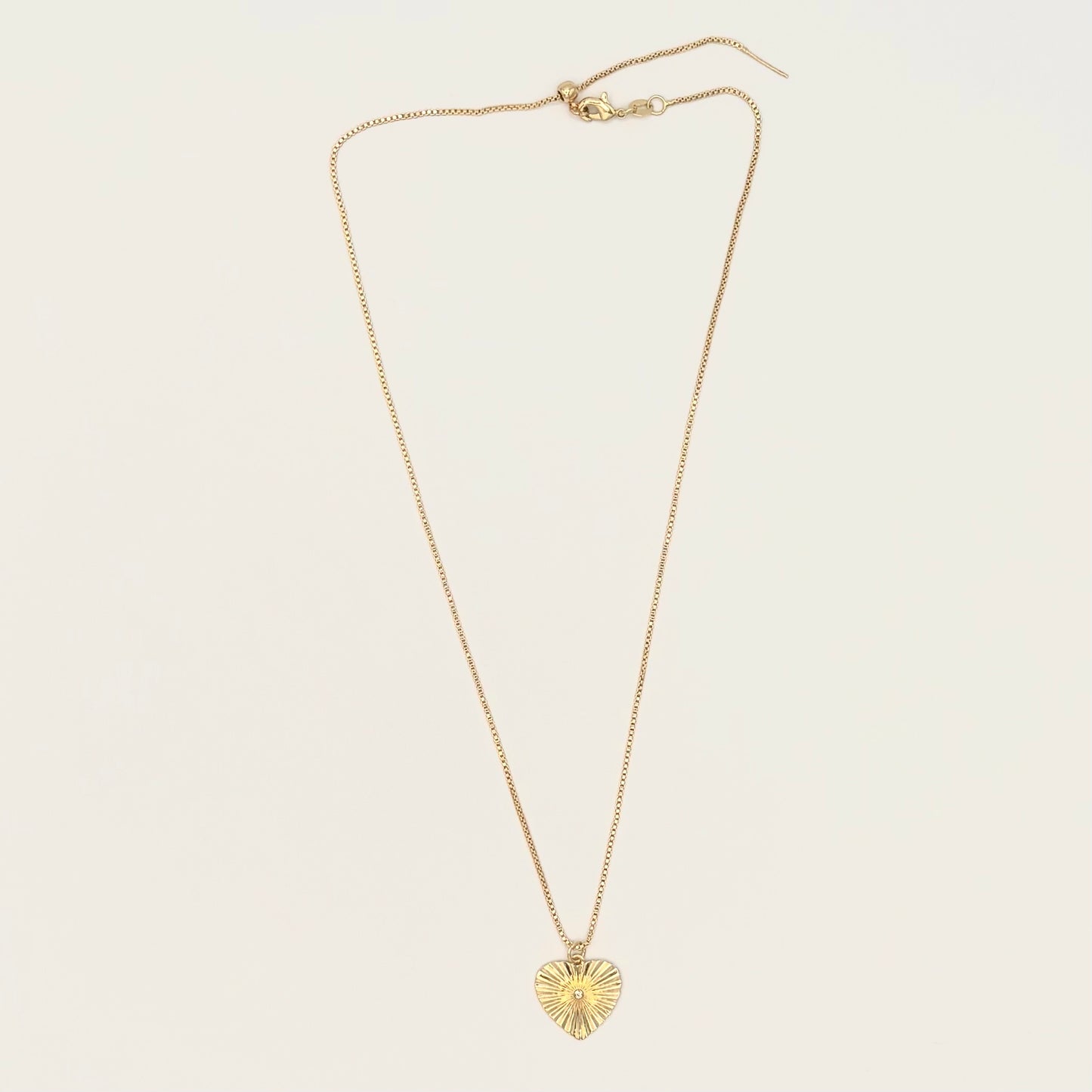 24k Gold-Filled & CZ Heart Necklace