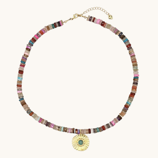 Multi Gemstone & 14k Gold-Filled Necklace
