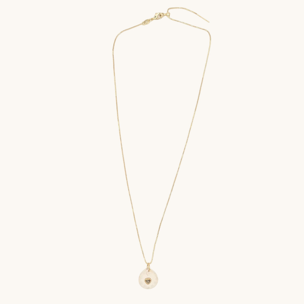Clear Quartz, CZ & 24k Gold-Filled Necklace