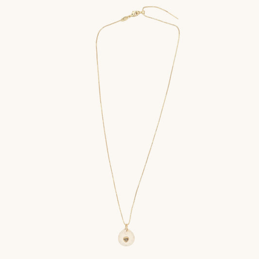 Clear Quartz, CZ & 24k Gold-Filled Necklace