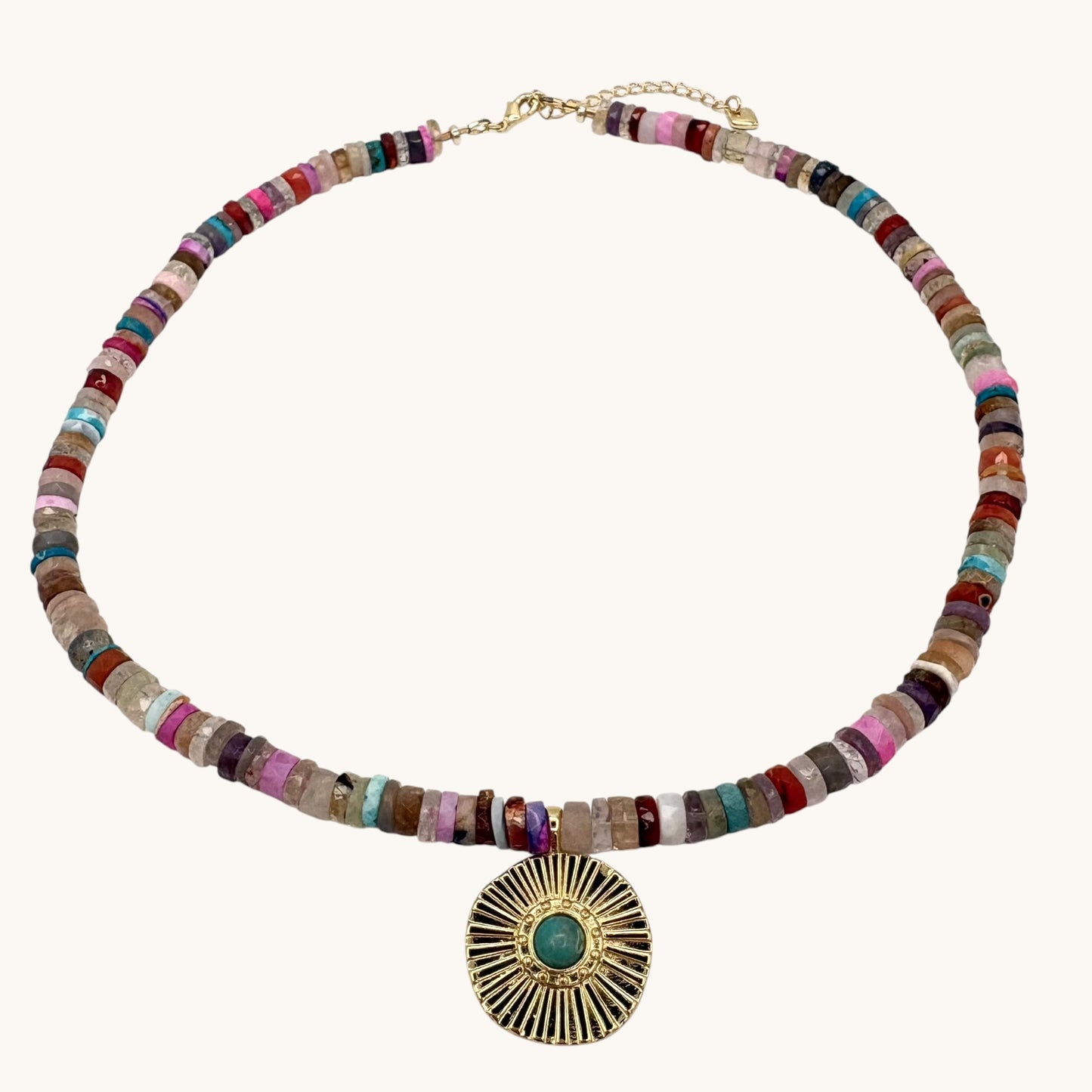 Multi Gemstone & 14k Gold-Filled Necklace