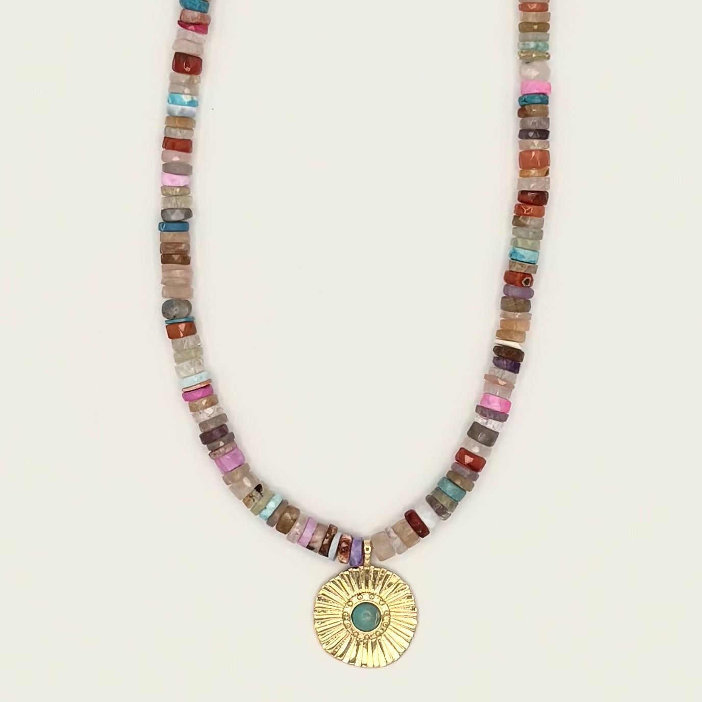 Multi Gemstone & 14k Gold-Filled Necklace