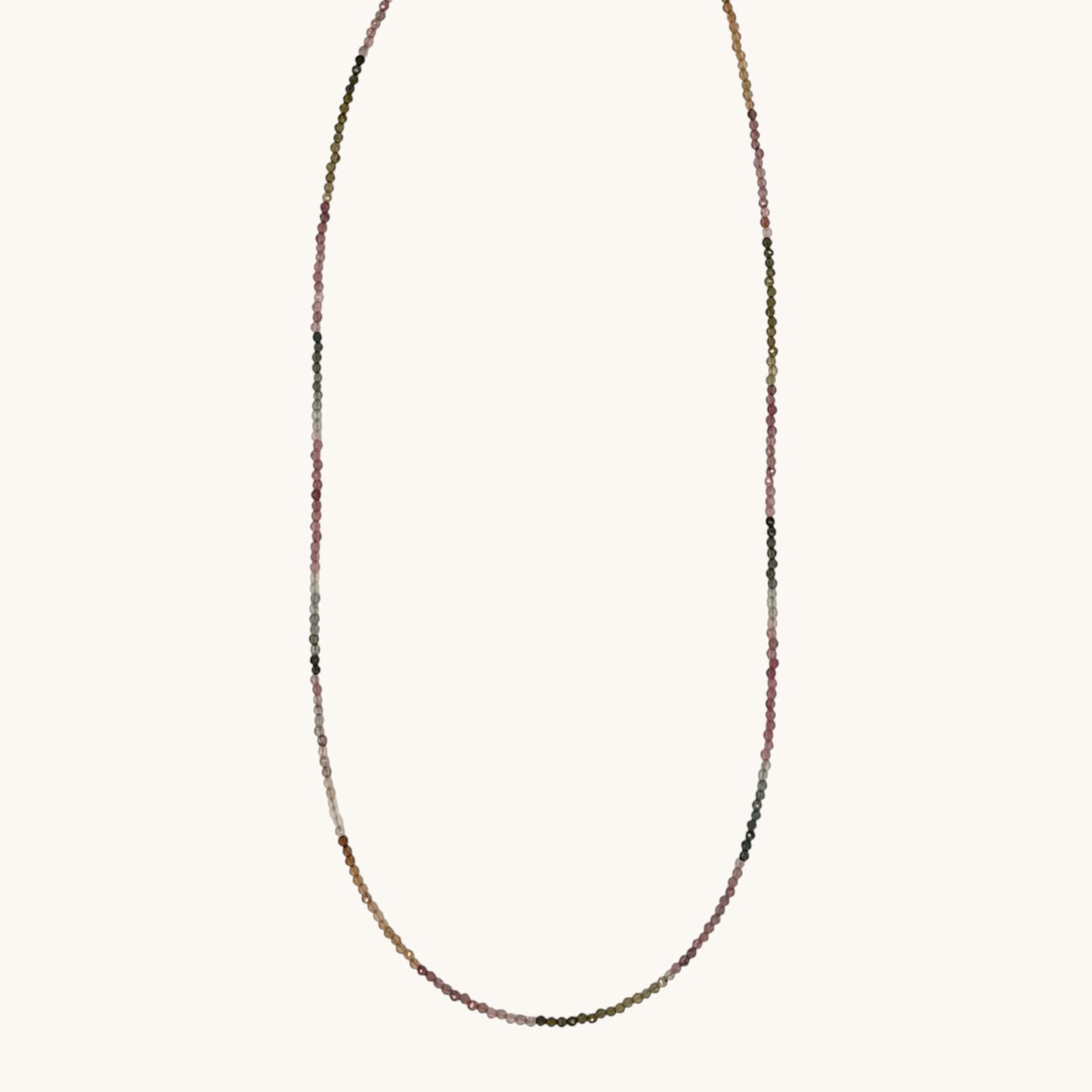 Watermelon Tourmaline & 18k Gold-Filled Gemstone Necklace