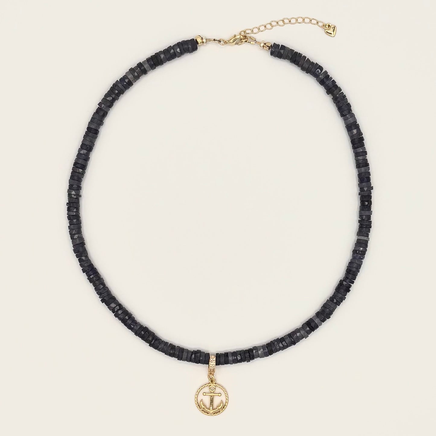 Iolite & 24k Gold-Filled Gemstone Necklace