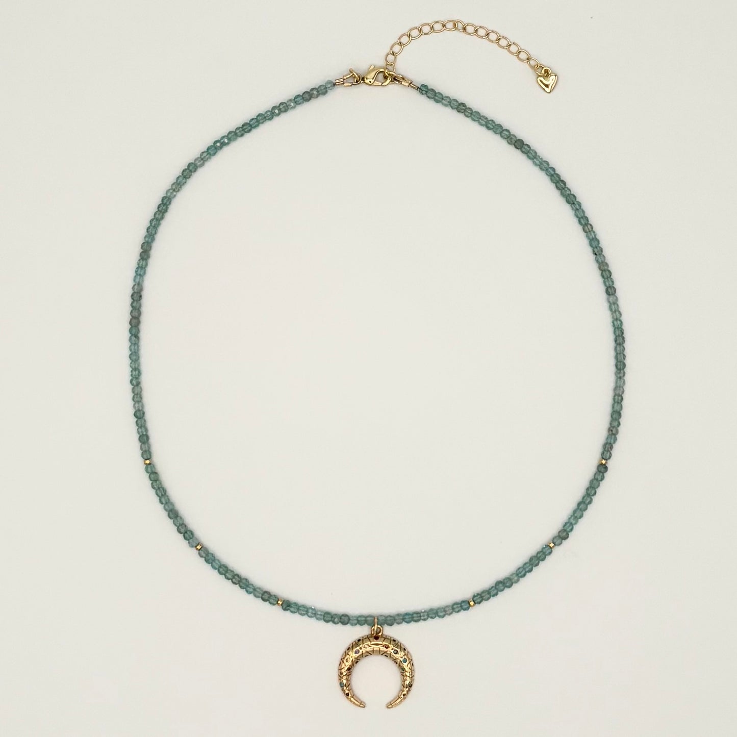 Apatite & 24k Gold-Filled Gemstone Necklace