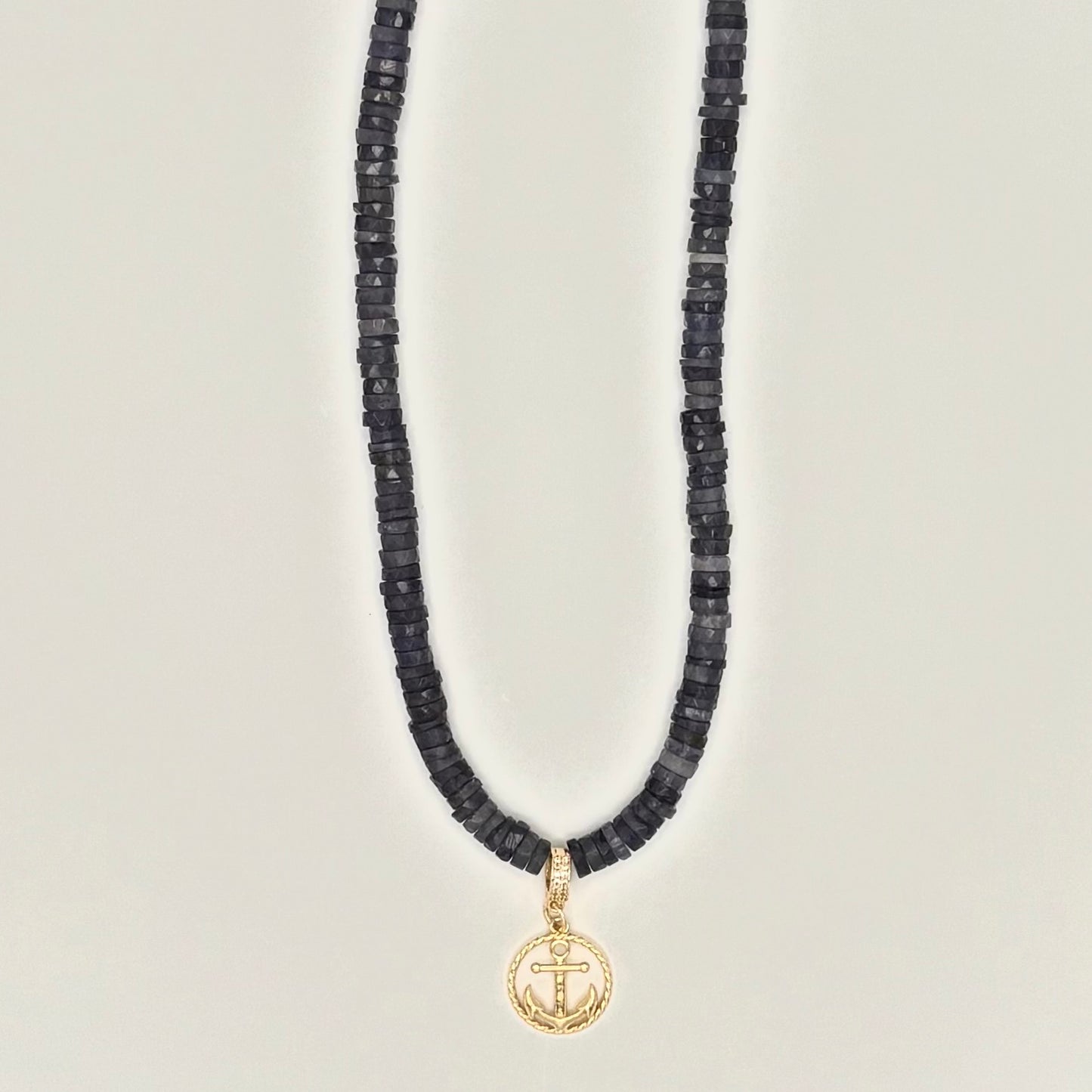 Iolite & 24k Gold-Filled Gemstone Necklace