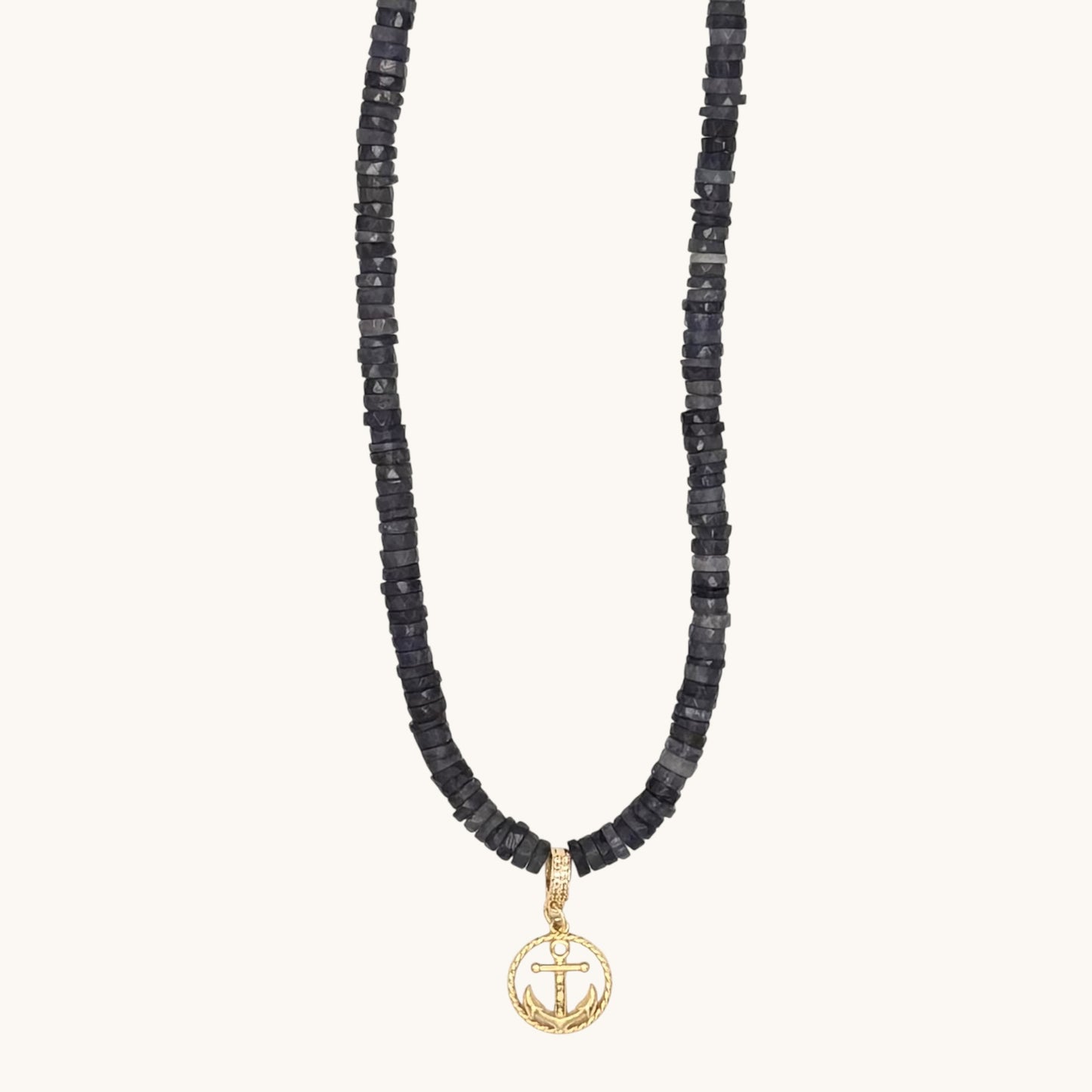 Iolite & 24k Gold-Filled Gemstone Necklace