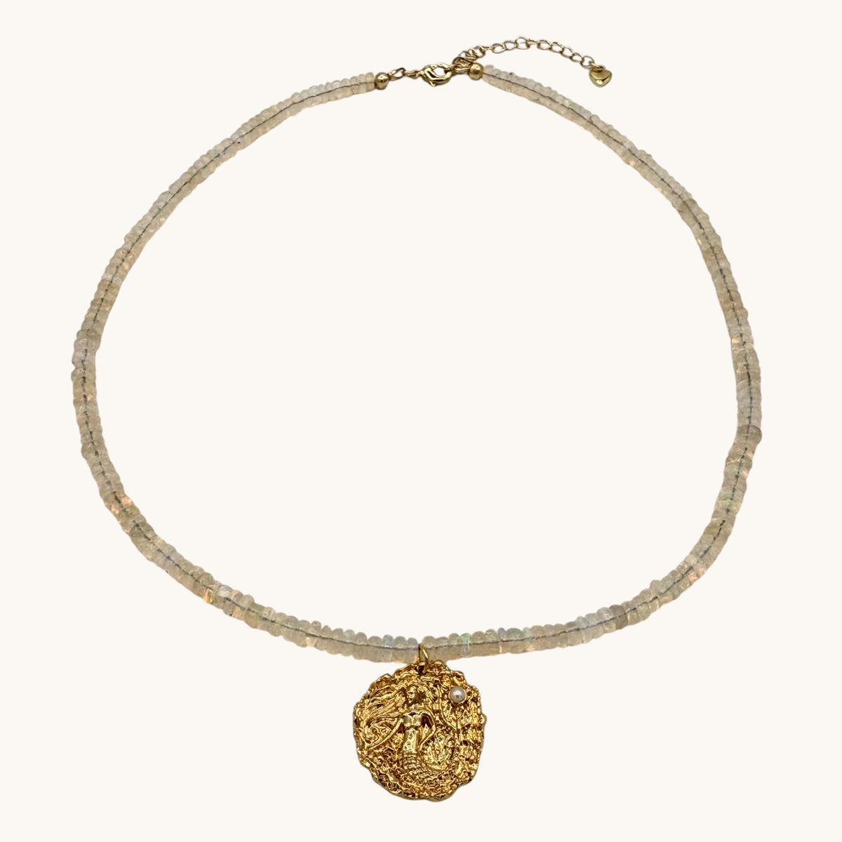 Ethiopian Opal & 24k Gold-Filled Gemstone Necklace