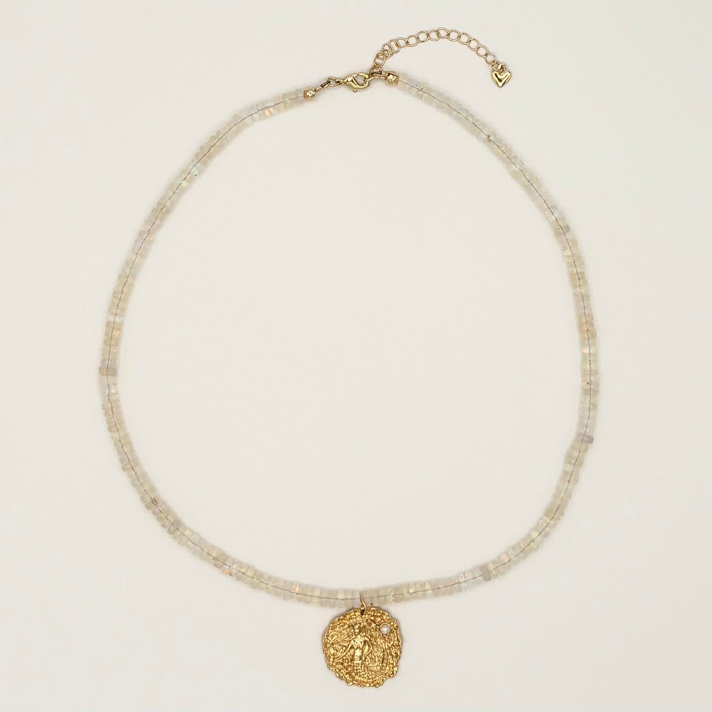 Ethiopian Opal & 24k Gold-Filled Gemstone Necklace