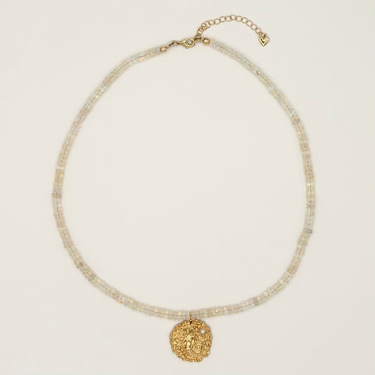 Ethiopian Opal & 24k Gold-Filled Gemstone Necklace