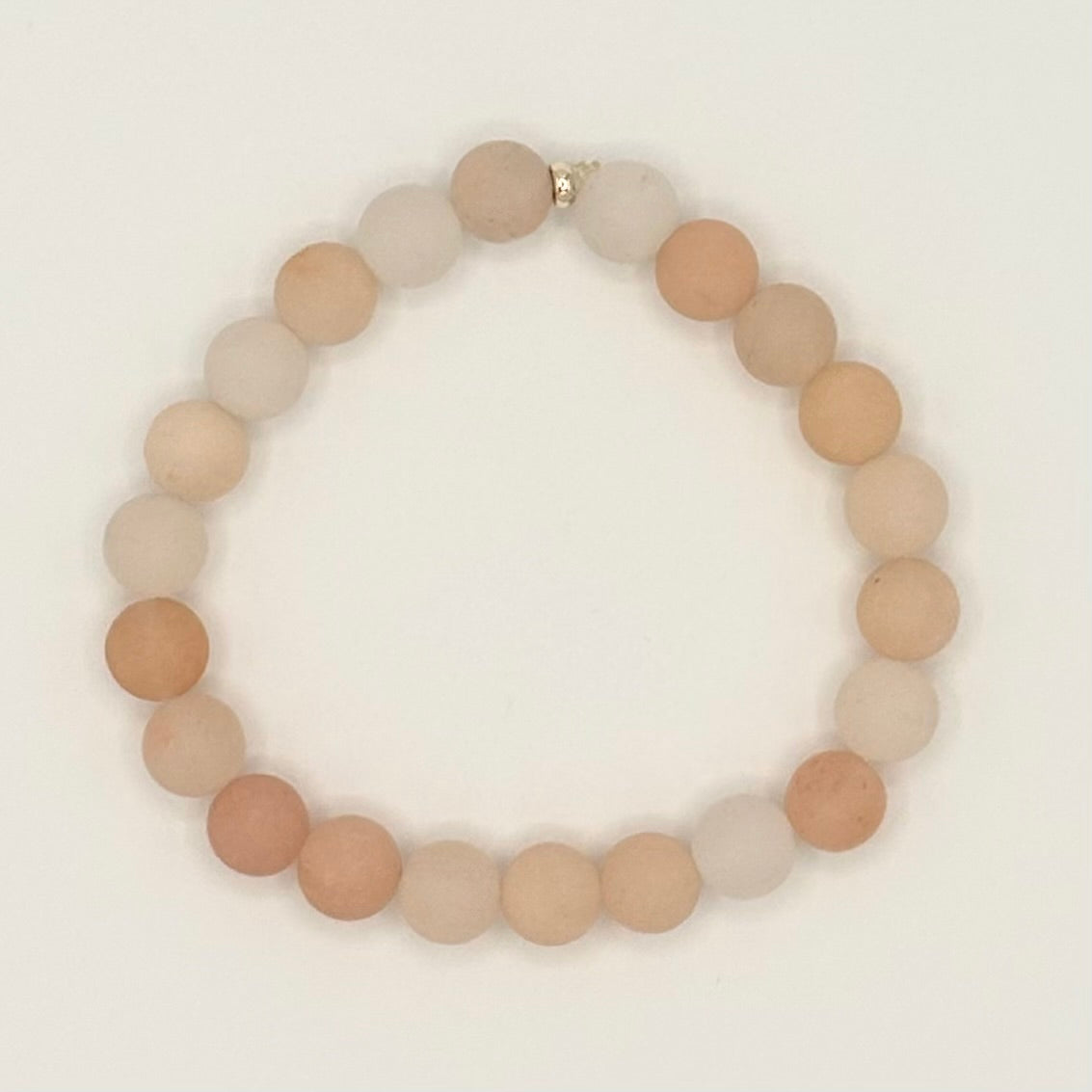 Aventurine Stretch Bracelet with 18k Gold-Filled Spacer