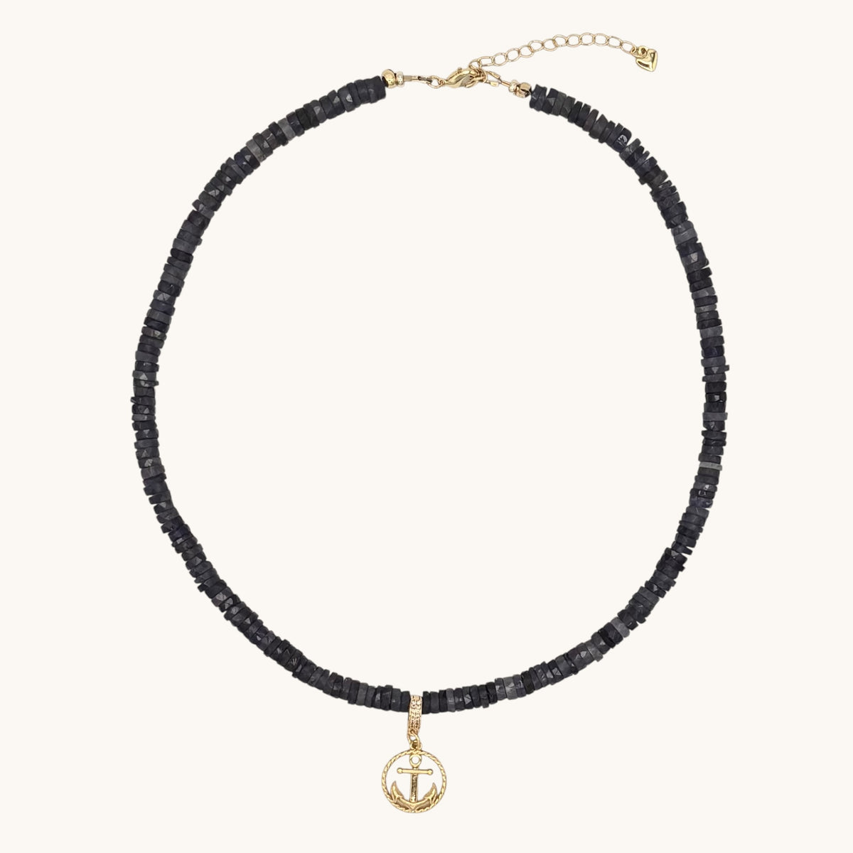 Iolite & 24k Gold-Filled Gemstone Necklace