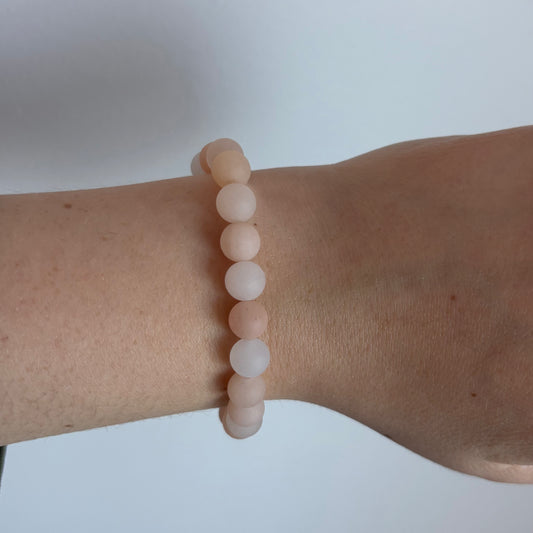 Aventurine Stretch Bracelet with 18k Gold-Filled Spacer