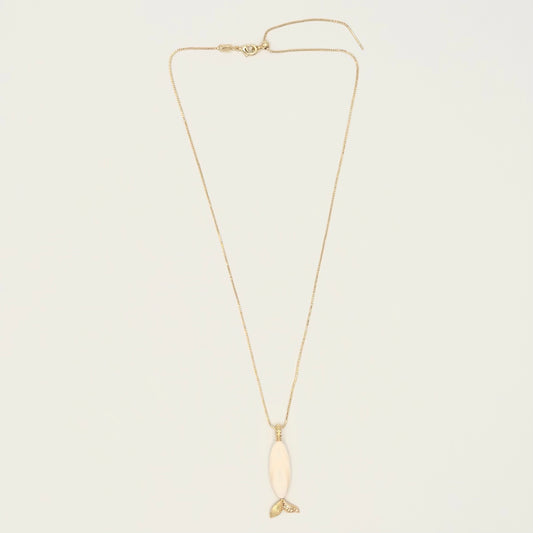 Pearl & 18k Gold-Filled Nautical Necklace