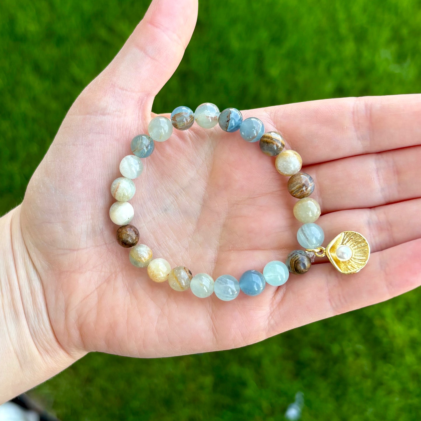 Ocean Muse Blue Calcite Bracelet