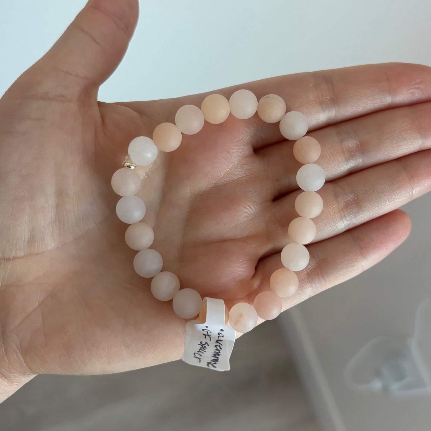 Aventurine Stretch Bracelet with 18k Gold-Filled Spacer