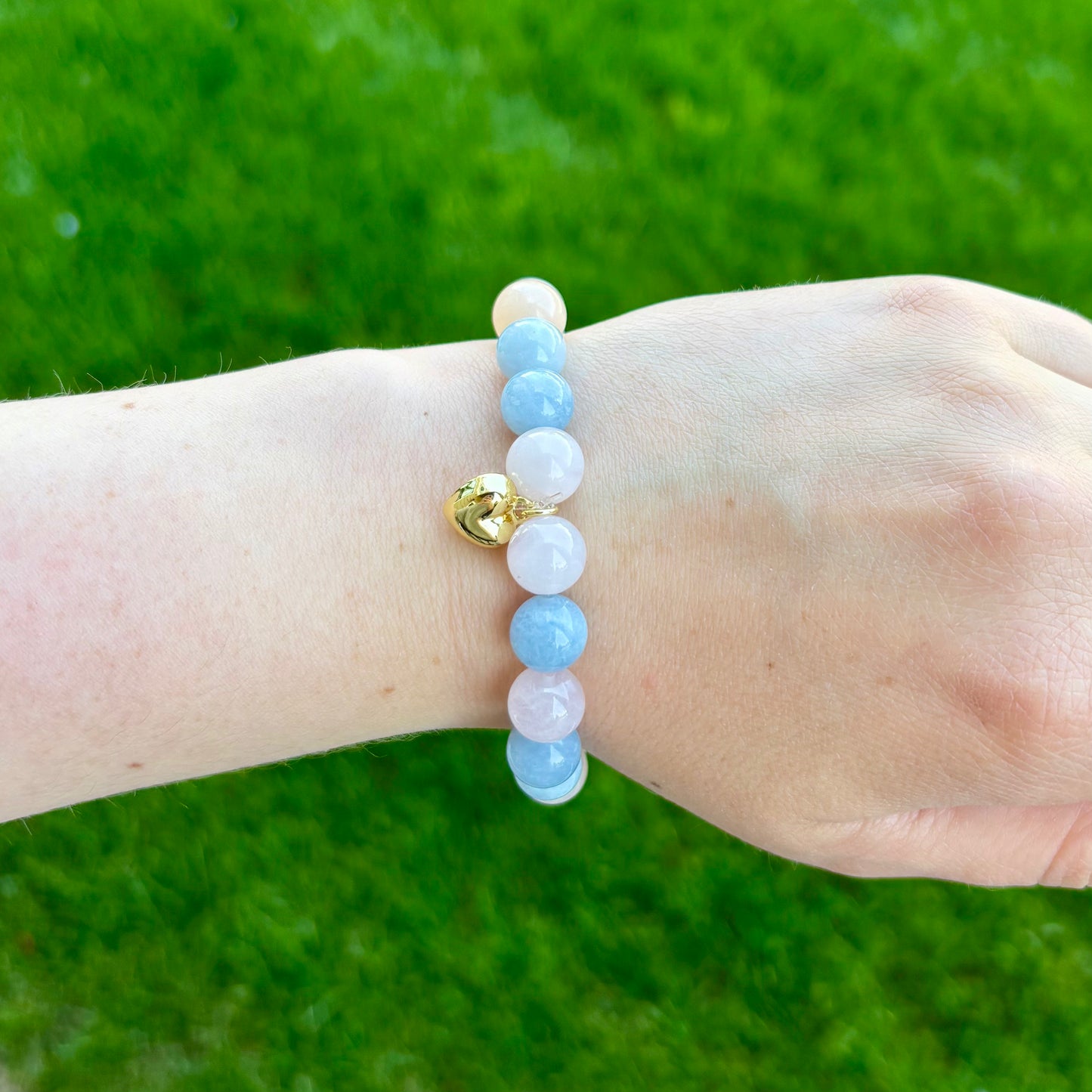 Soft Romance Morganite Stretch Bracelet