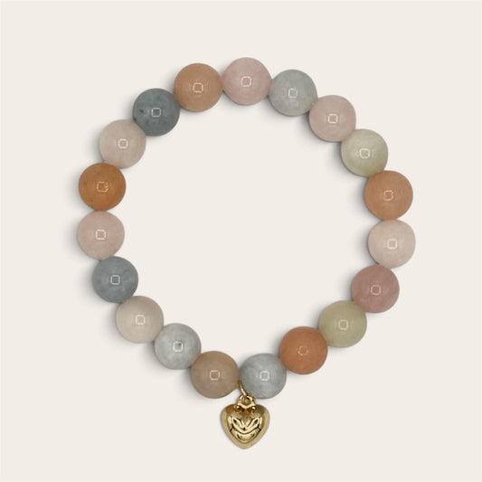 Soft Romance Morganite Stretch Bracelet