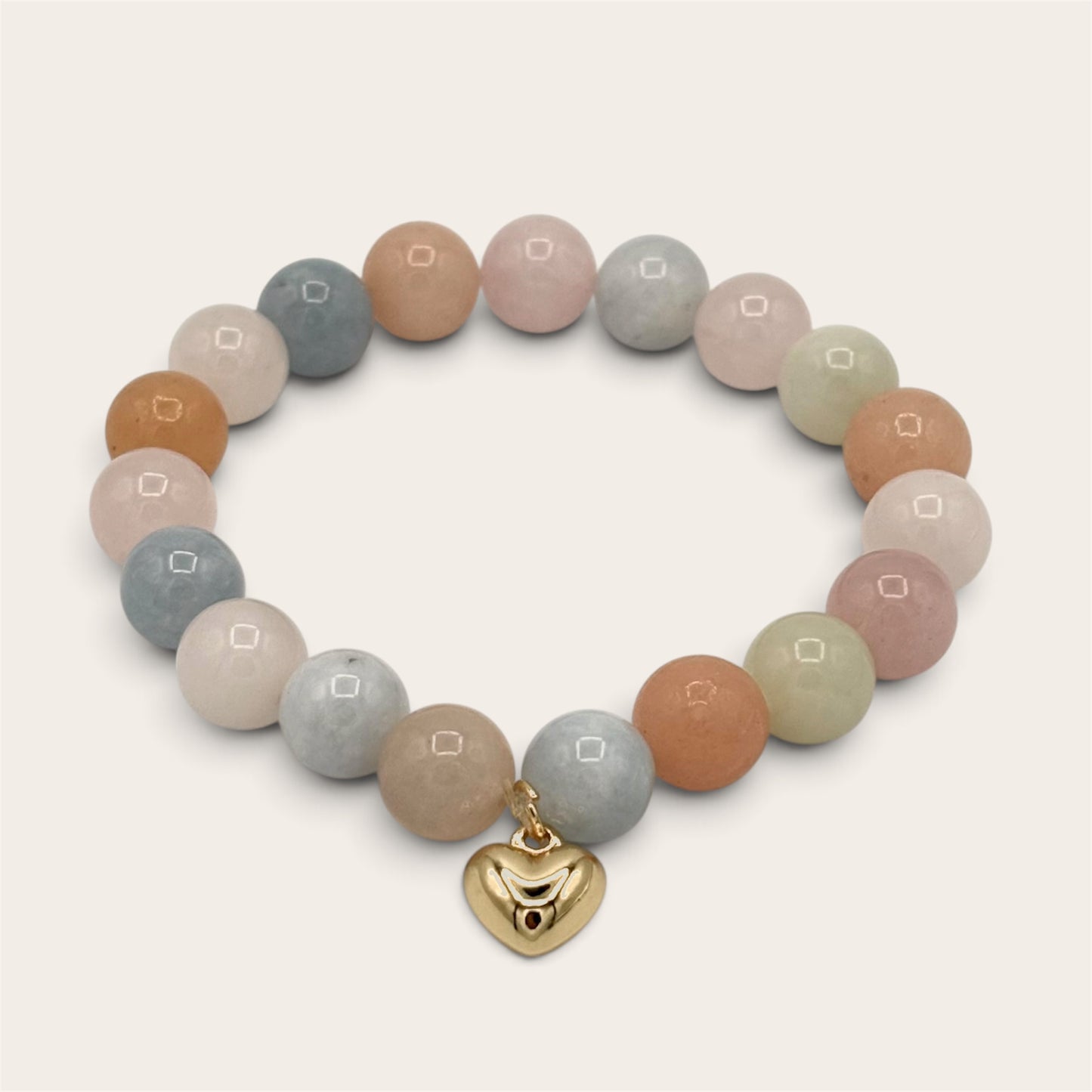 Soft Romance Morganite Stretch Bracelet