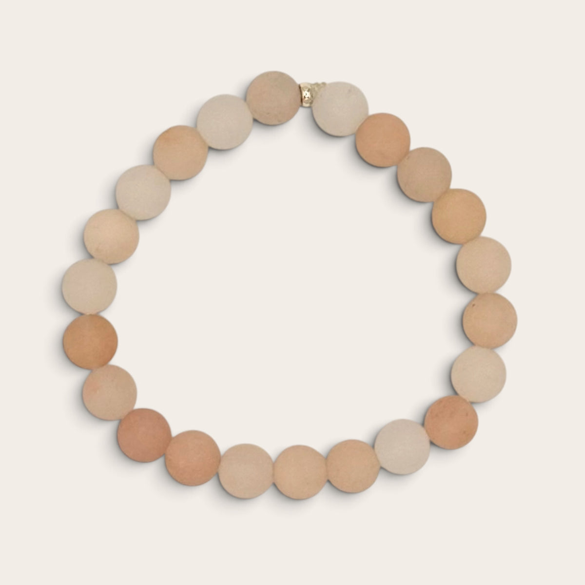 Aventurine Stretch Bracelet with 18k Gold-Filled Spacer