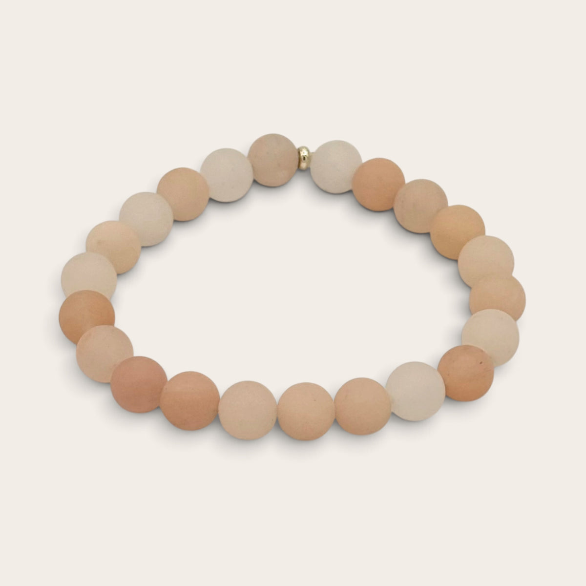 Aventurine Stretch Bracelet with 18k Gold-Filled Spacer